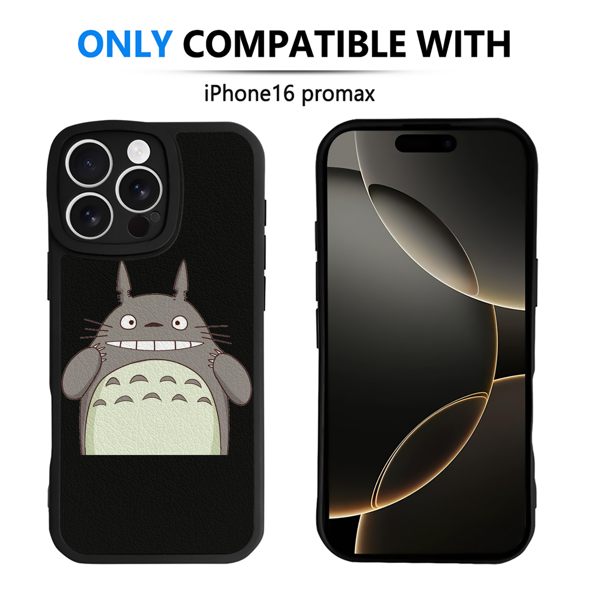 （画像用） となりのトトロ 草壁メイ 草壁サツキ My Neighbor Totoro Satsuki Kusakabe Mei Kusakabe 【iPhone 16シリーズ対応】シリコンスマホケース（レザー調） 材質：シリコン